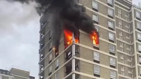 Lithium battery caused tower block blaze says LFB