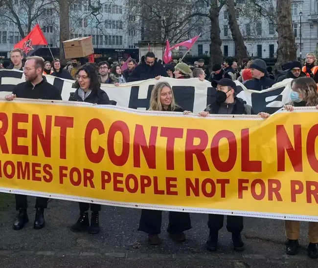 Tenants call for rent controls in demonstration